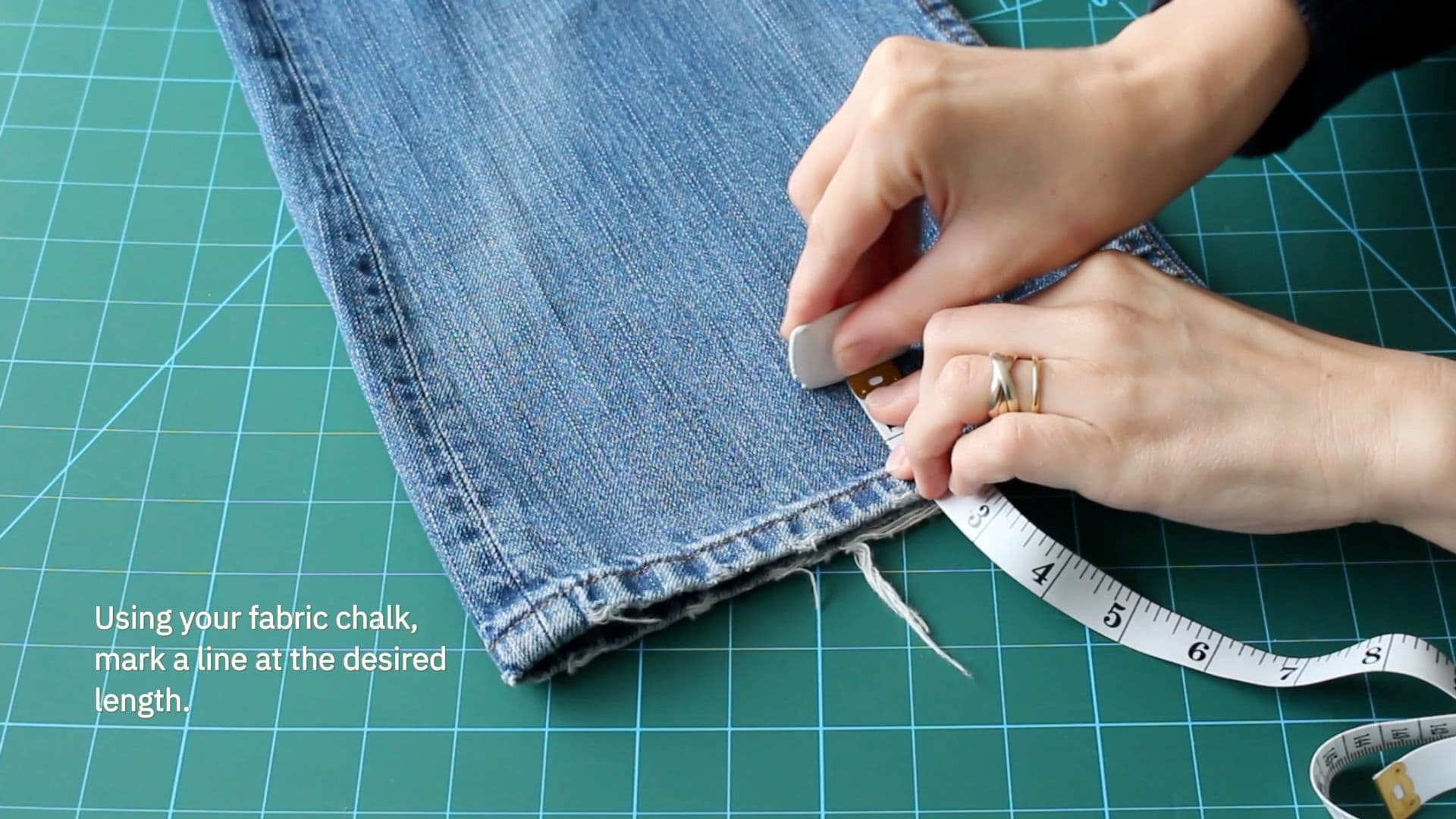 How to Shorten Jeans3