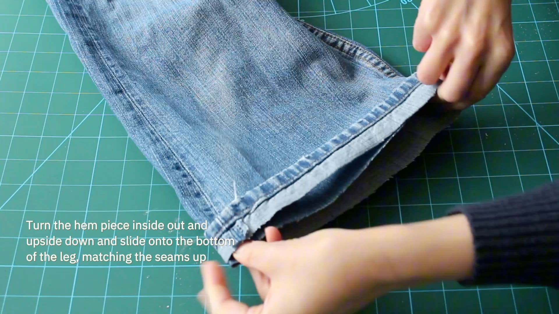 How to Shorten Jeans5