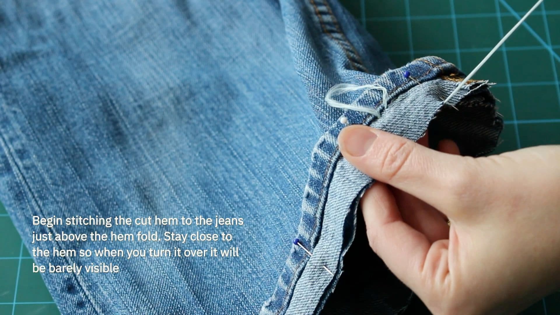 How to Shorten Jeans6