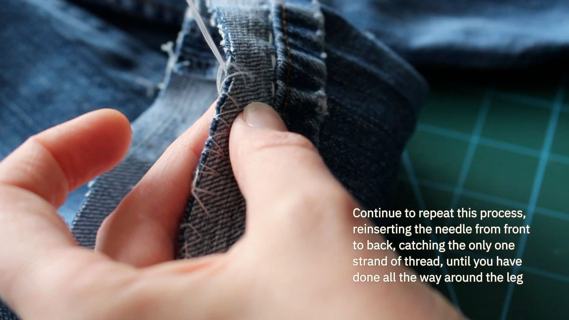 How to Shorten Jeans7