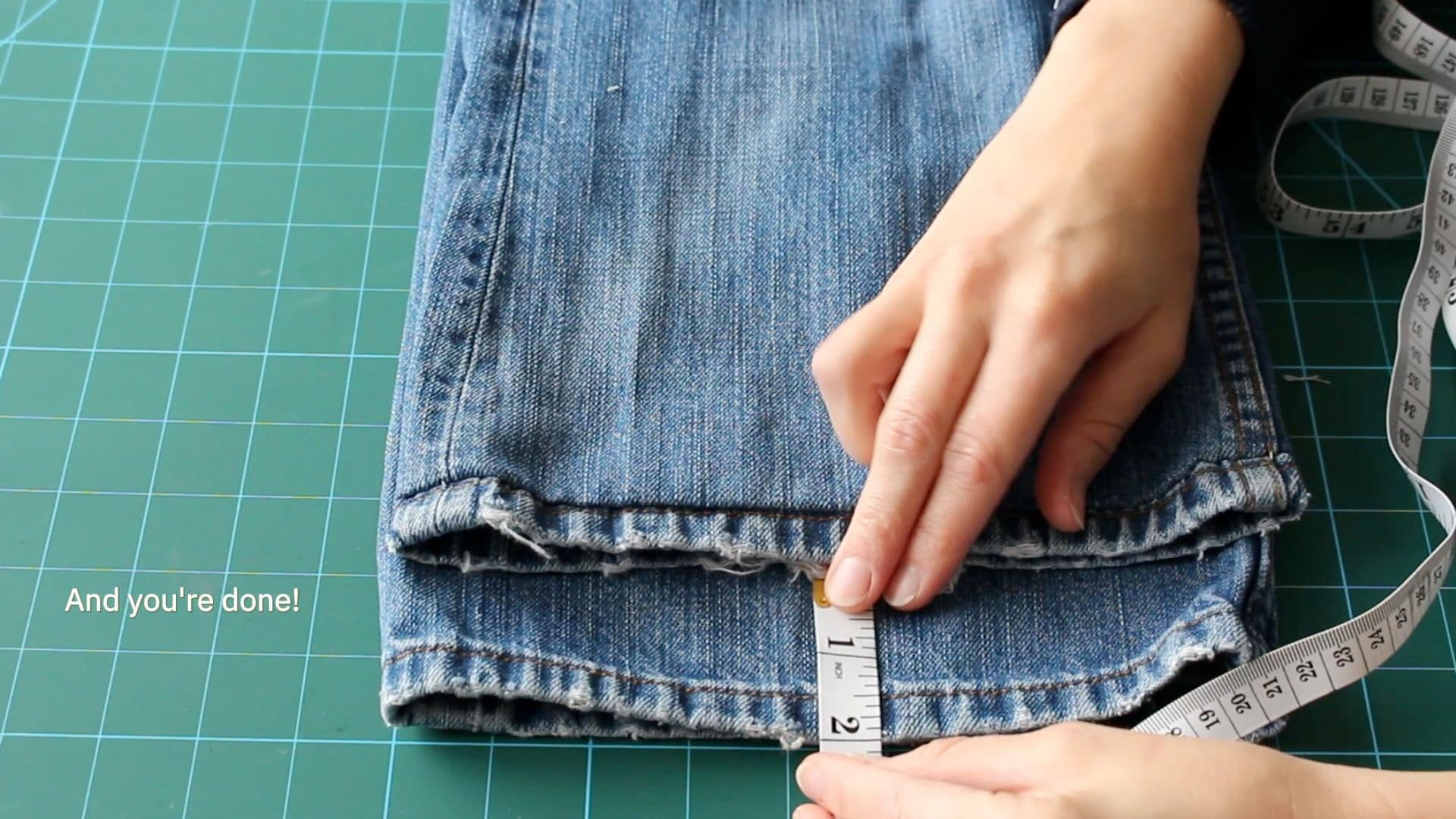 How to Shorten Jeans9