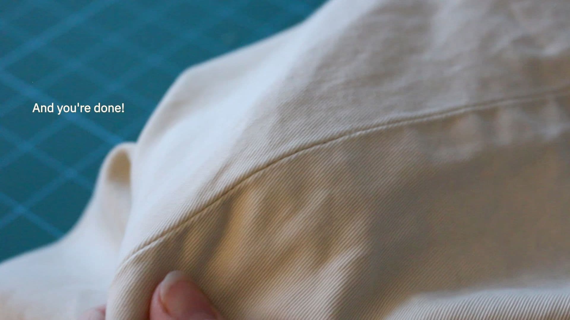 How to hand stitch a seam7