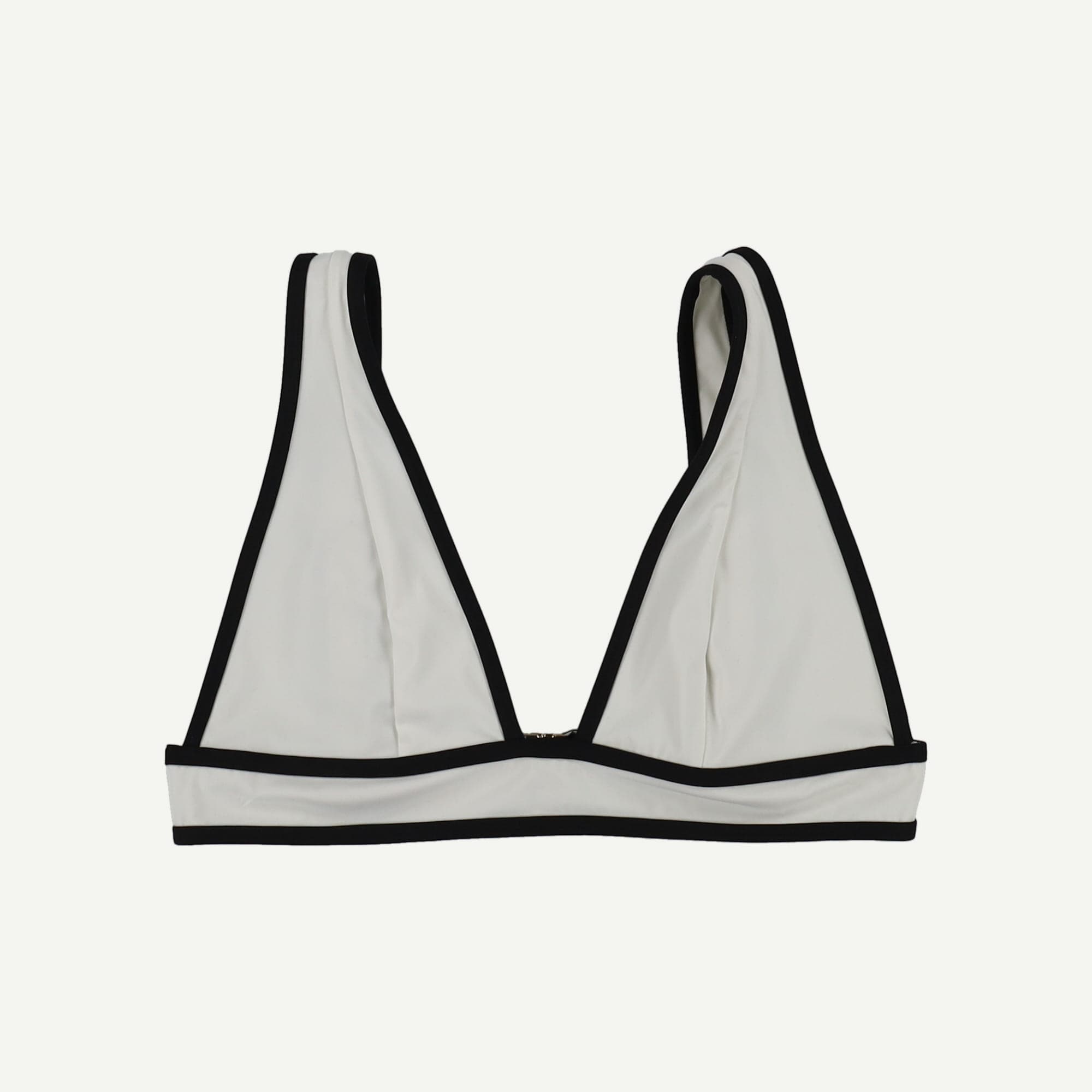 Saint Tropez Contrast Trim Plunge Neck Bikini Top