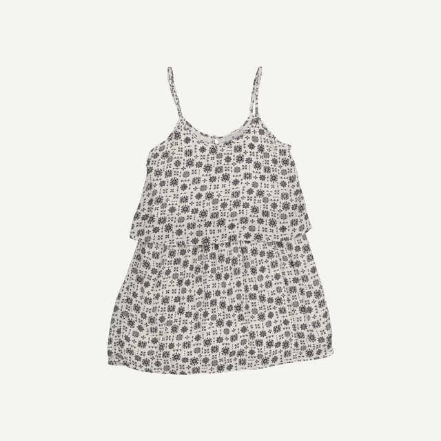 Floaty Layered Dress passenger white