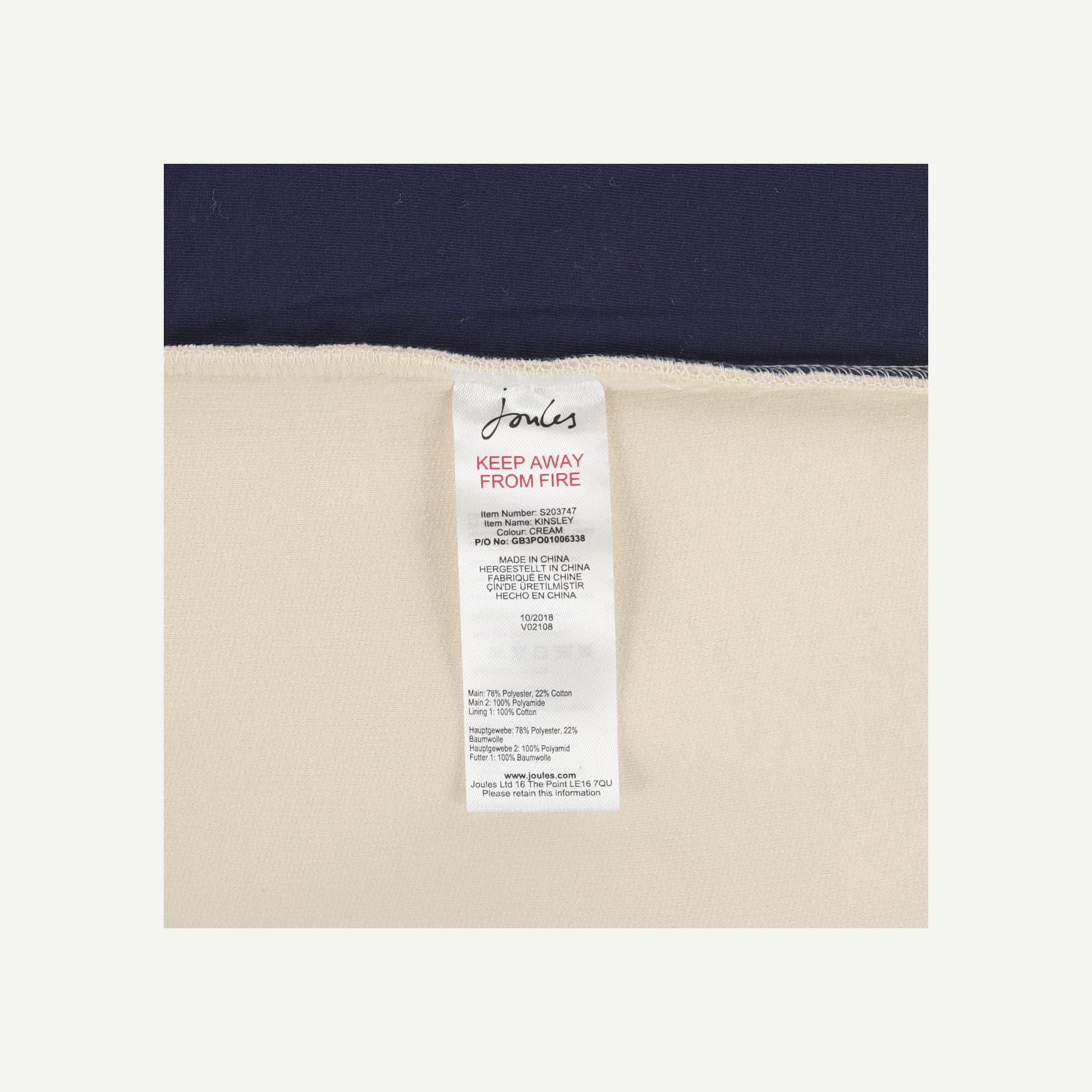 Joules As new Ivory Fleece