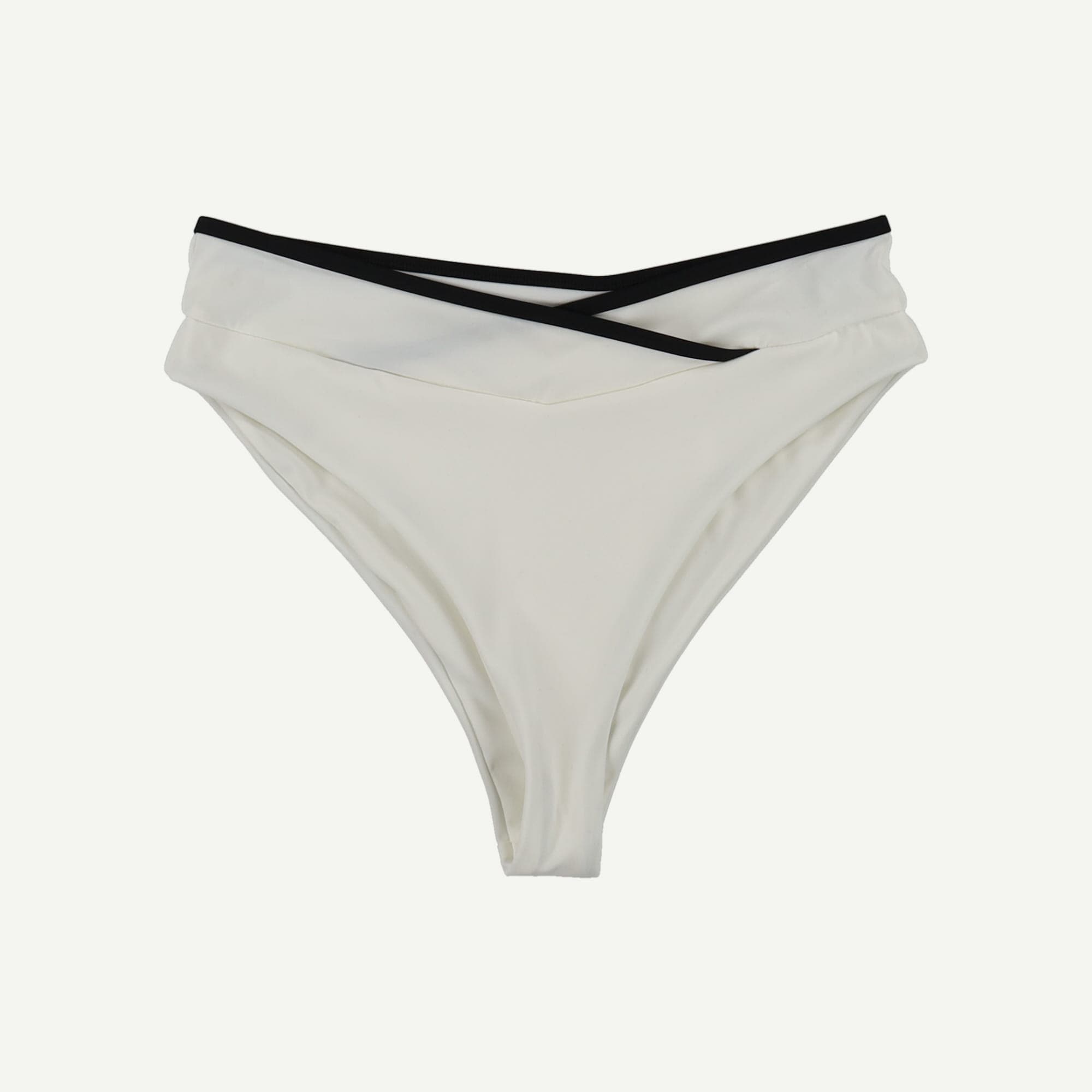 Palma Contrast Trim Wrap Waist Bikini Brief