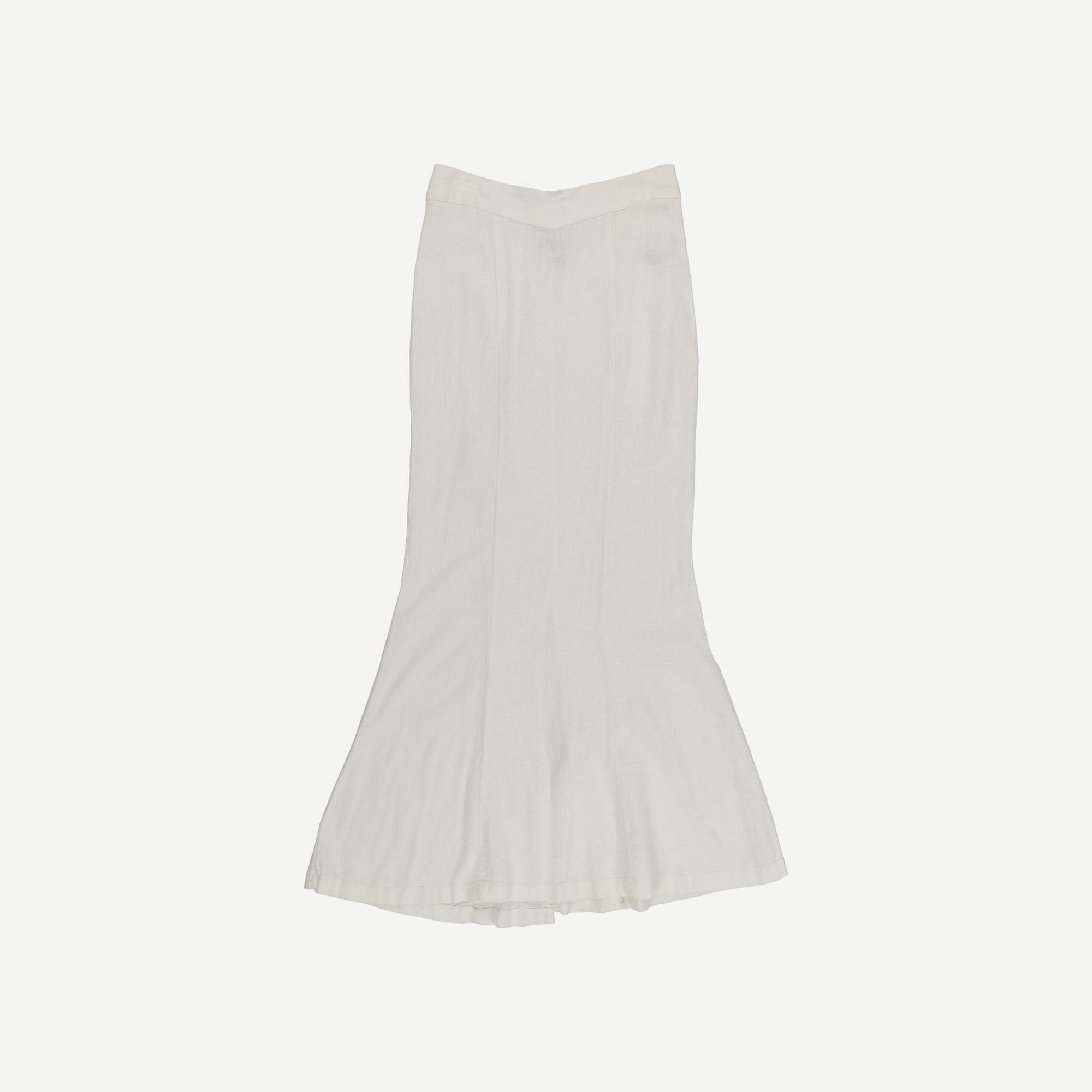 Milos Linen Blend V Waist Maxi Skirt