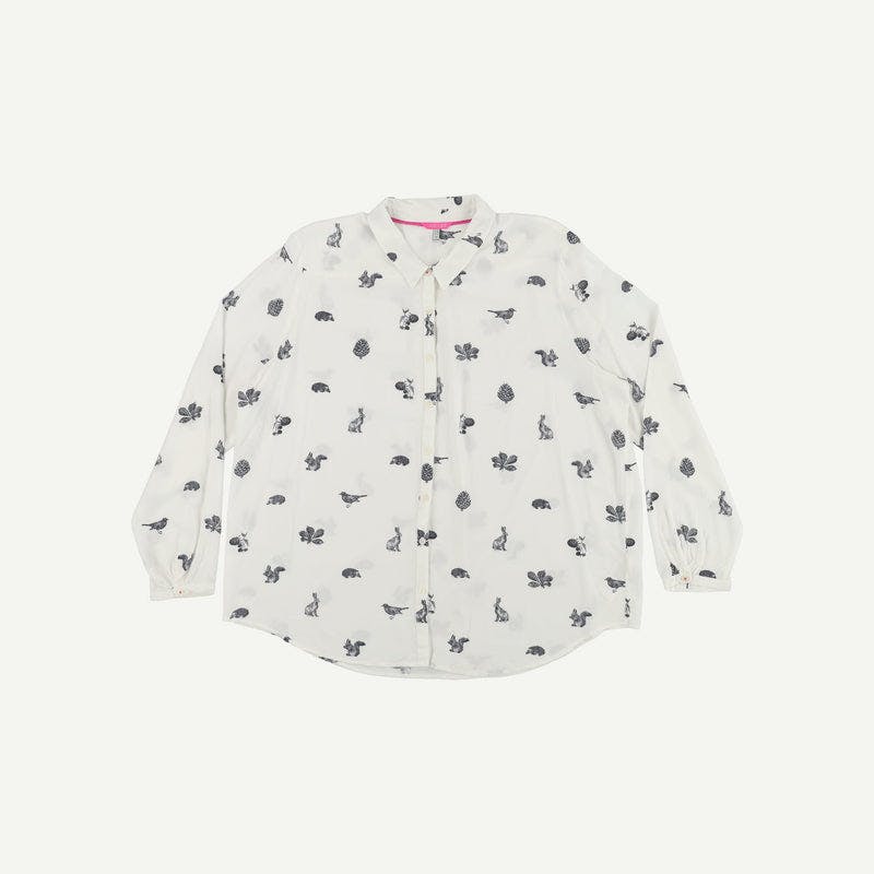 Joules Pre-loved White Blouse